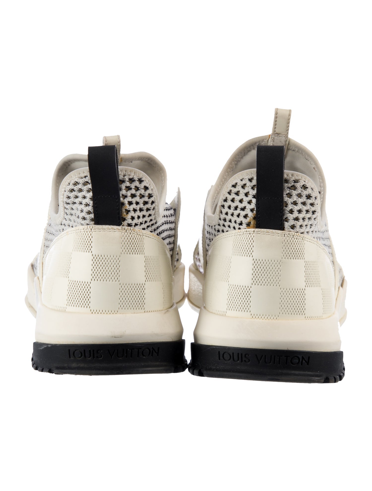 Louis Vuitton Printed Leather Trim Embellishment Athletic Sneakers